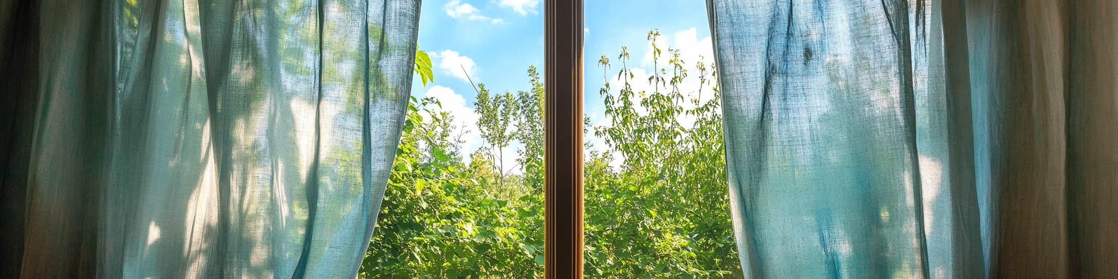 Scheibengardine Sommer