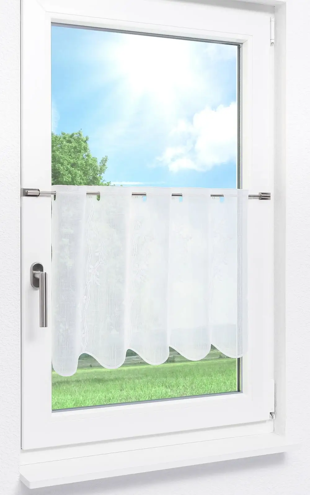 Scheibengardinen weiss