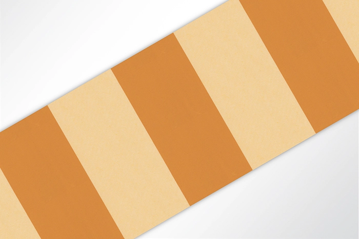 Markisenstoff mit breiten Blockstreifen in Blau und Beige