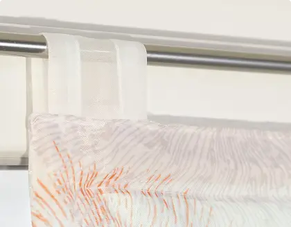 Raffgardinen mit Schlaufe