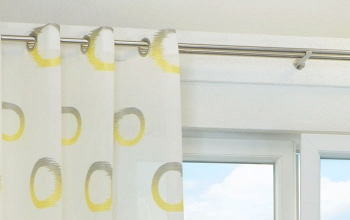 gelber Ösenvorhang, Ösengardinen Gelb