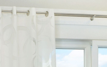 Ösenvorhang Weiß, Ösen-Gardinen Weiß