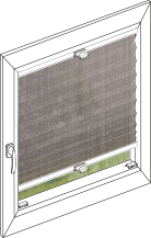 lichtdurchlässiges Plissee